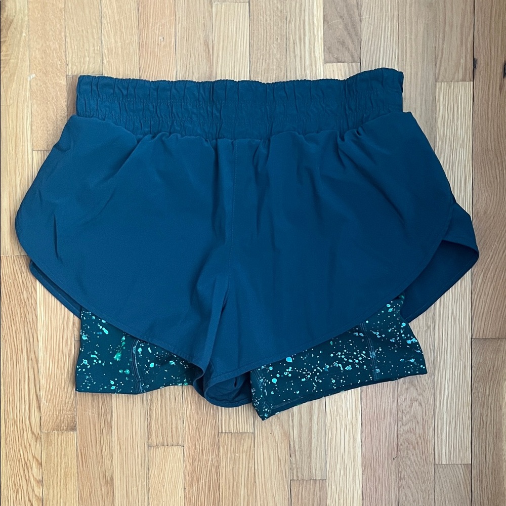 Athleta Teal Athletic Shorts